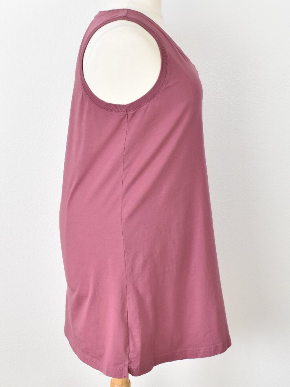 Pact Organic Cotton Softspun A-Line Tank Dress Mauve - XL - Picture 2 of 7